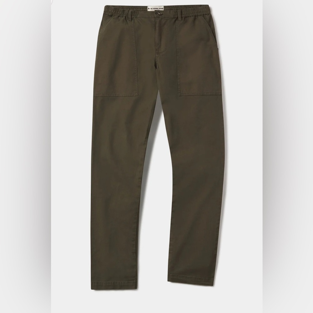 The Normal Brand James Canvas Pants in Dusty Olive - Size Mens Large